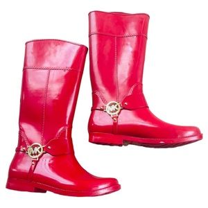 ON SALE* MICHAEL KORS #38314 Red Tall Rainboots (US 8 EU 38) – ALL YOUR  BLISS